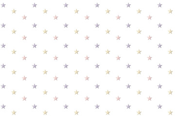 木目柄の立体的なパステルカラーの星が斜めに並ぶボーダー模様