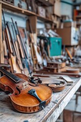 Naklejka premium pile of instruments to repair ,national hobby month.