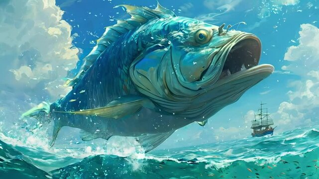 Giant Fish in the Pearl Sea