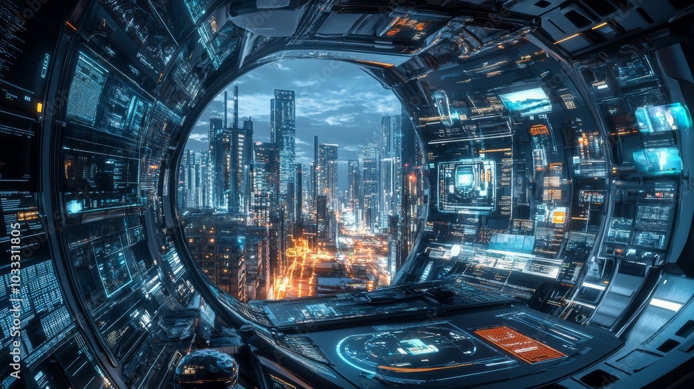 Poster Digital architecture that underpins complex digital ecosystems, focusing on the design and structure of digital environments for seamless user experiences