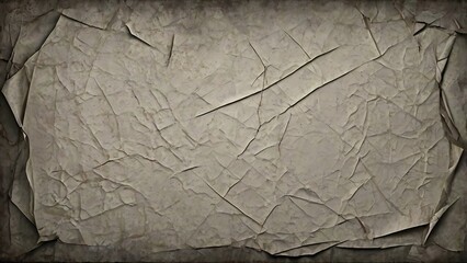 Image features a textured, abstract background with a crumpled paper effect, appears to be a close up of a wall or sheet with numerous creases and folds, creating a complex pattern of light and shadow