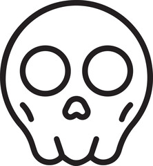 Skull icon symbol vector image illustration
