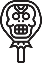 Skull icon symbol vector image illustration
