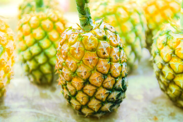 Fruit Series : Fresh pineapple on the fruit stall