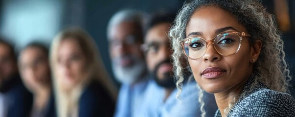 Diverse businesspeople having an important briefing in a meeting, Generative AI