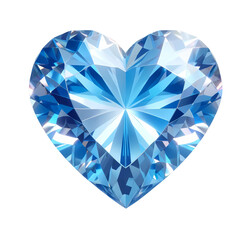 blue heart shaped diamond