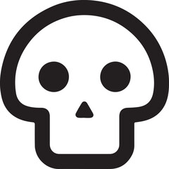 Skull icon symbol vector image illustration
