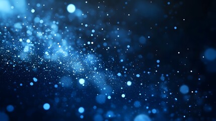 Obraz premium Abstract Blue Background with Blurred Lights and Sparkle Effect