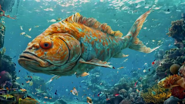 Giant Fish in the Pearl Sea