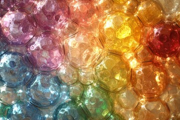 Abstract Colorful Glass Bubble Texture