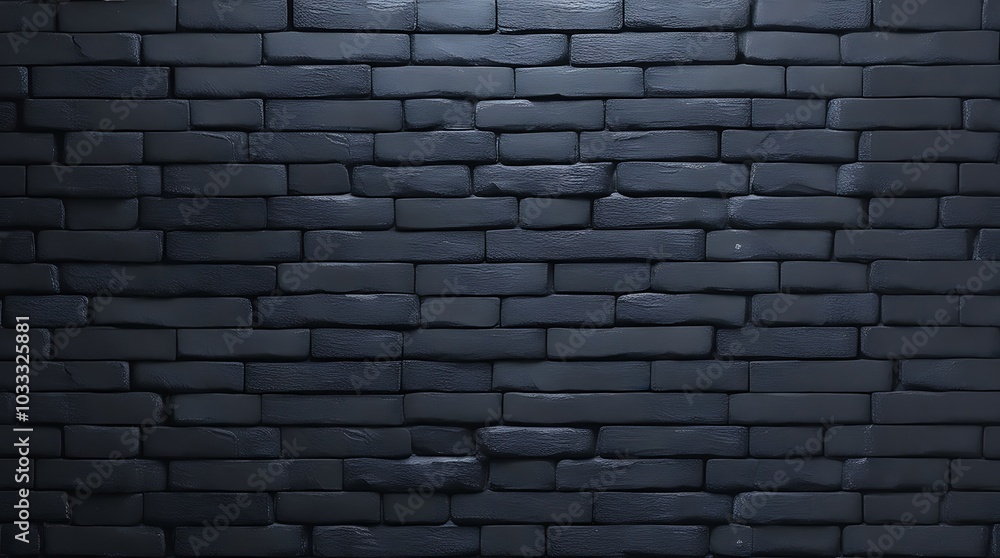 Poster image features a style and type of a textured, dark stone wall consists of horizontally stacked, rec