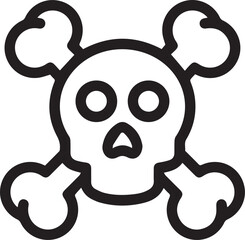 Skull icon symbol vector image illustration
