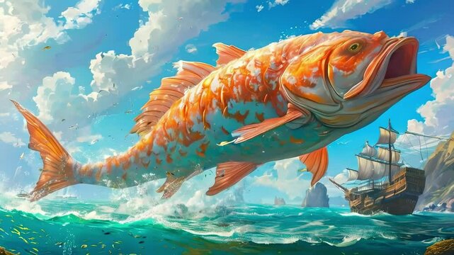 Giant Fish in the Pearl Sea