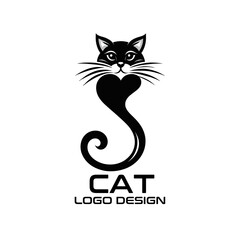 Cat Vector Logo Design