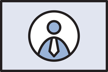 Business Card Badge Icon