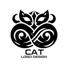 Cat Vector Logo Design