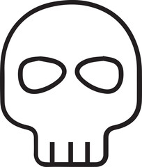 Skull icon symbol vector image illustration
