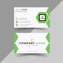 Modern style professional visiting card layout for office 