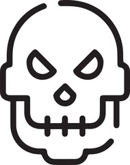 Skull icon symbol vector image illustration
