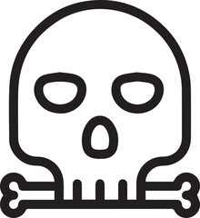 Skull icon symbol vector image illustration
