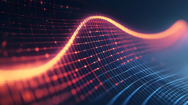 Glowing 3D Parabolic Path for Physics Projectile Simulation