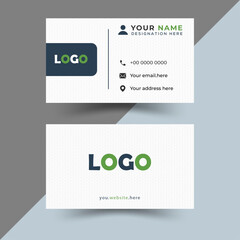 Flat geometric business card template