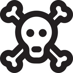 Skull icon symbol vector image illustration
