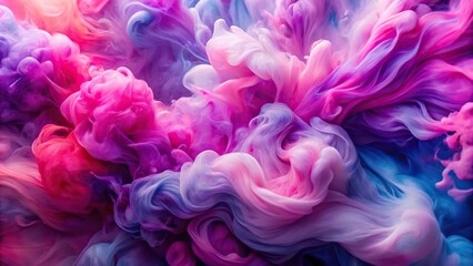 Bright abstract background with pink and lilac paint strokes