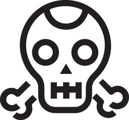 Skull icon symbol vector image illustration

