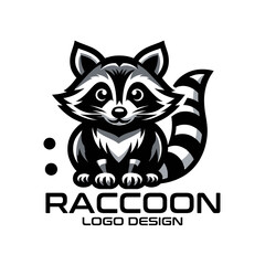 Raccoon Vector Logo Design