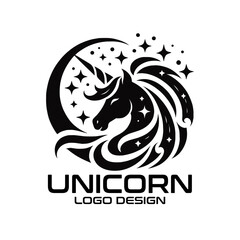 Unicorn Vector Logo Design