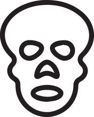 Skull icon symbol vector image illustration
