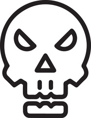 Skull icon symbol vector image illustration
