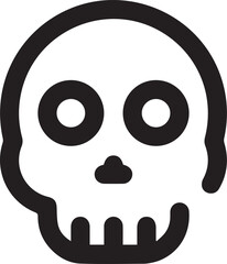 Skull icon symbol vector image illustration
