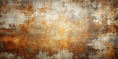 Obraz premium Abstract Texture of Worn and Weathered Surface with Earthy Tones and Hints of Rust