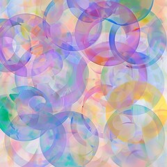 Obraz premium abstract background with colorful circles pastel 