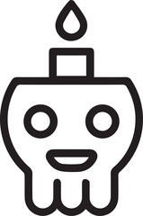 Skull icon symbol vector image illustration
