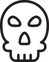 Skull icon symbol vector image illustration
