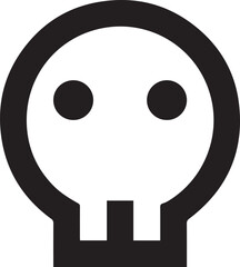 Skull icon symbol vector image illustration
