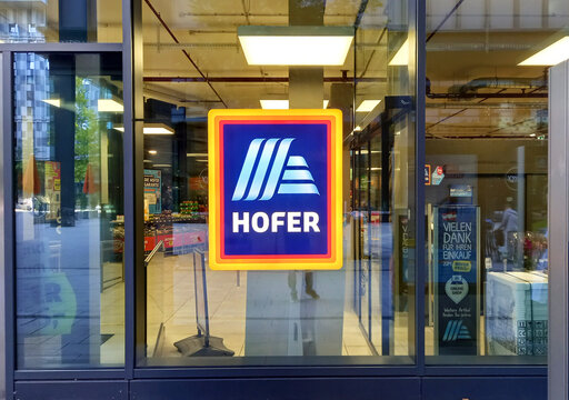 Vienna, Austria - 28 July 2024: Hofer supermarket.