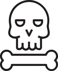 Skull icon symbol vector image illustration
