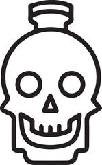Skull icon symbol vector image illustration
