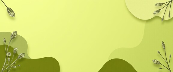 Fototapeta premium Green Business Presentation with Earth Tones for Corporate Marketing Decks