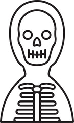 Skull icon symbol vector image illustration
