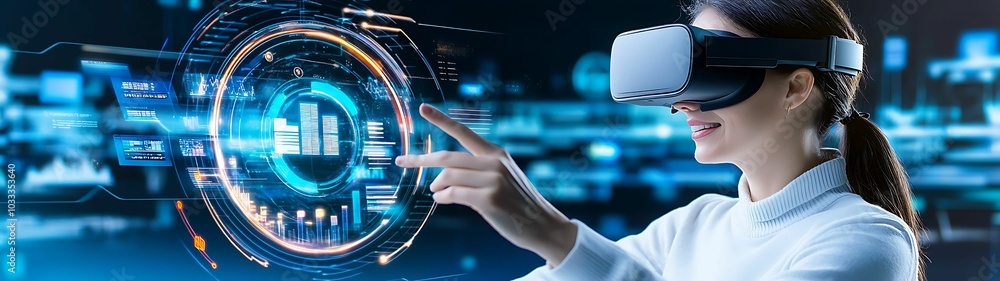 Poster exploring the future of interactivity how virtual reality is transforming engagement and experiences