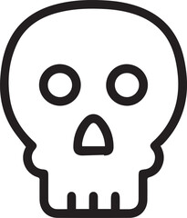 Skull icon symbol vector image illustration
