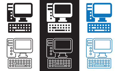 Signage icons . Linear icon collection. Editable stroke. Vector illustration isolated on white and black background. 
