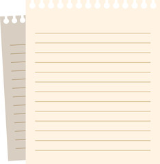 Obraz premium notebook page with spiral