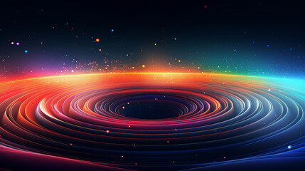 Obraz premium Colorful background with swirling patterns and cosmic elements