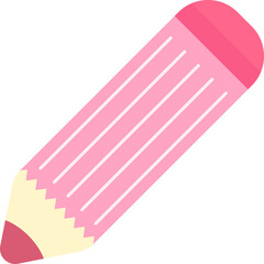 pink pencil draw crayon icon